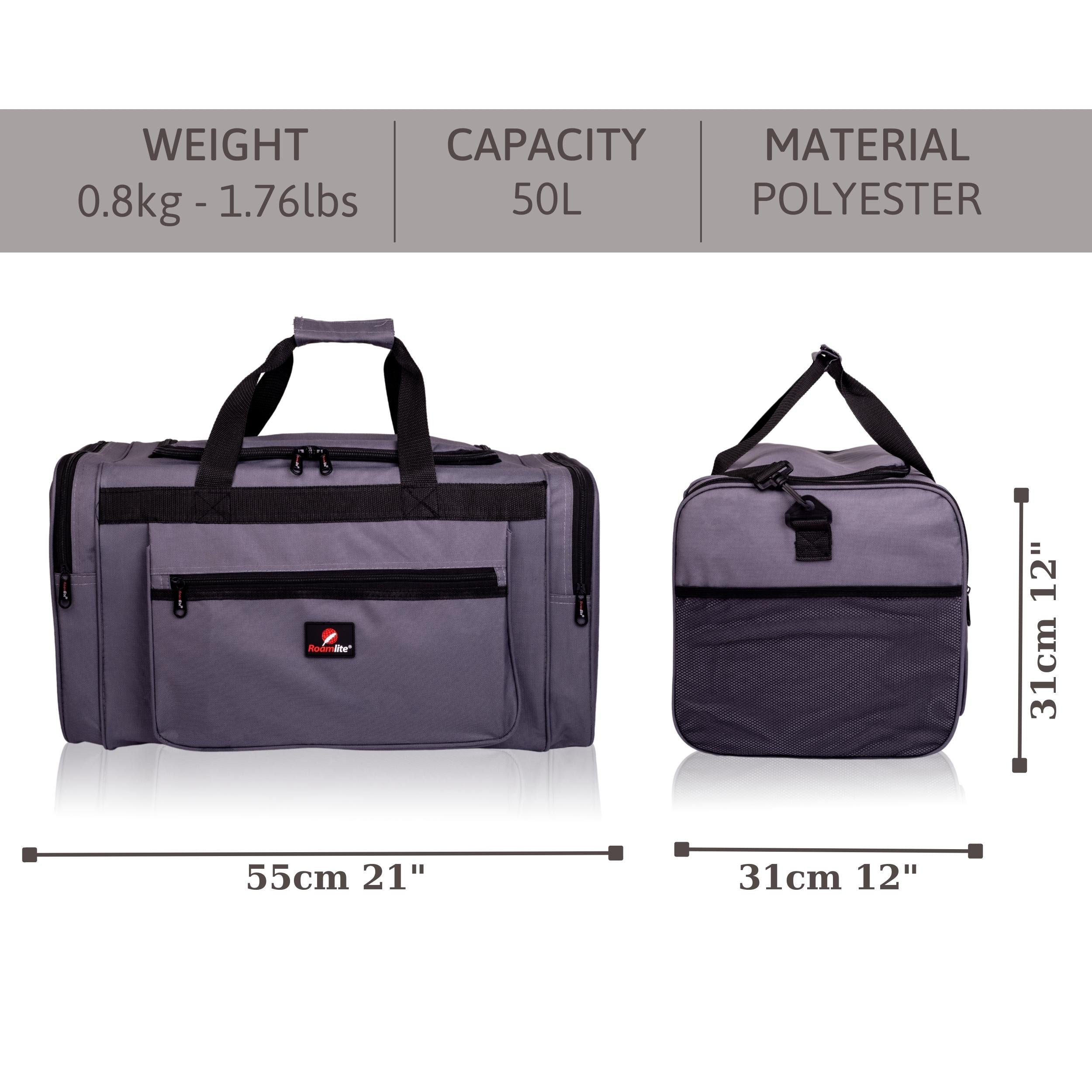 Holdalls Medium Large Size - Weekend or Overnight Bag - Roamlite RL57