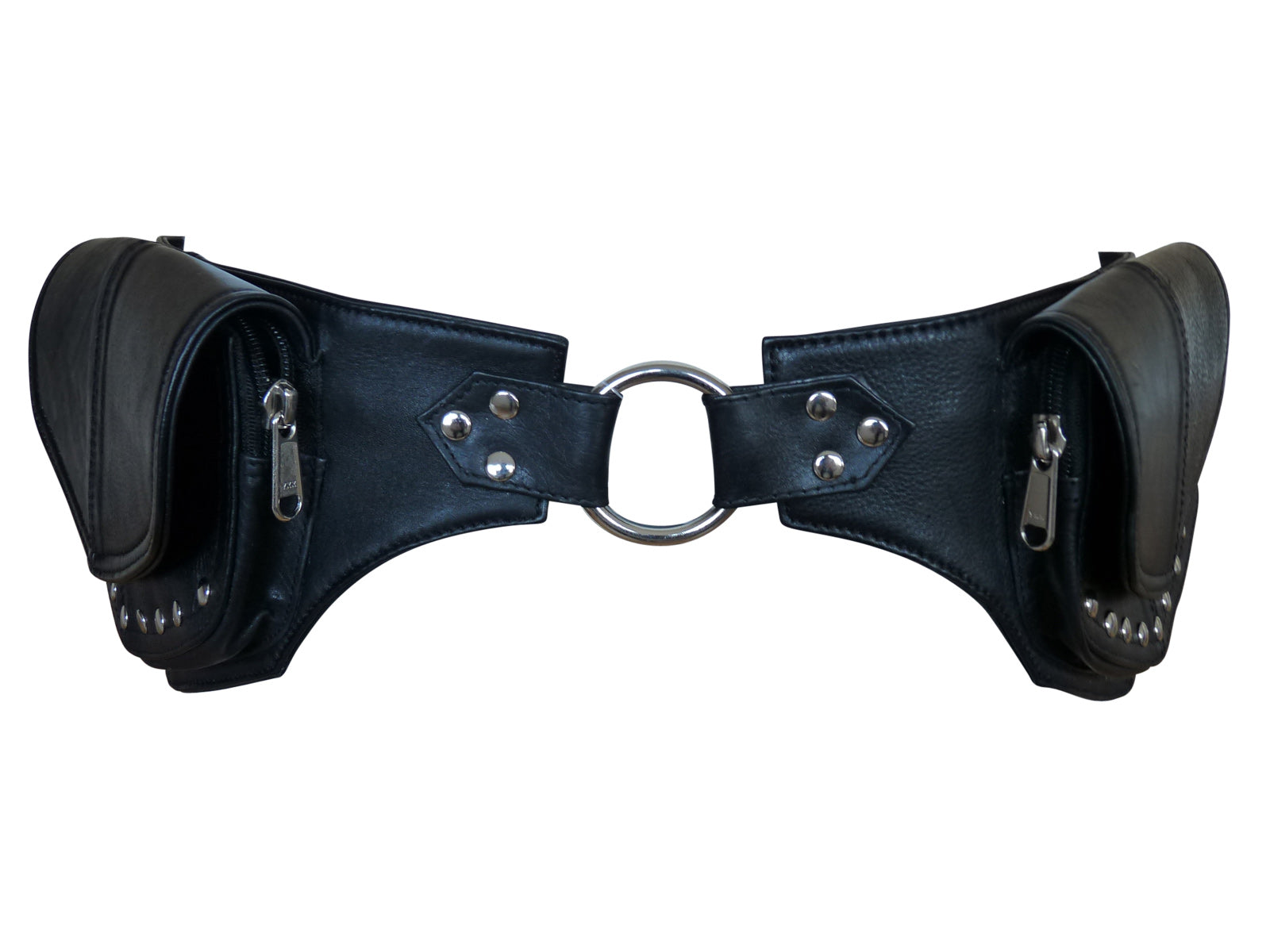 Black Studded Leather Belt RL218Kb