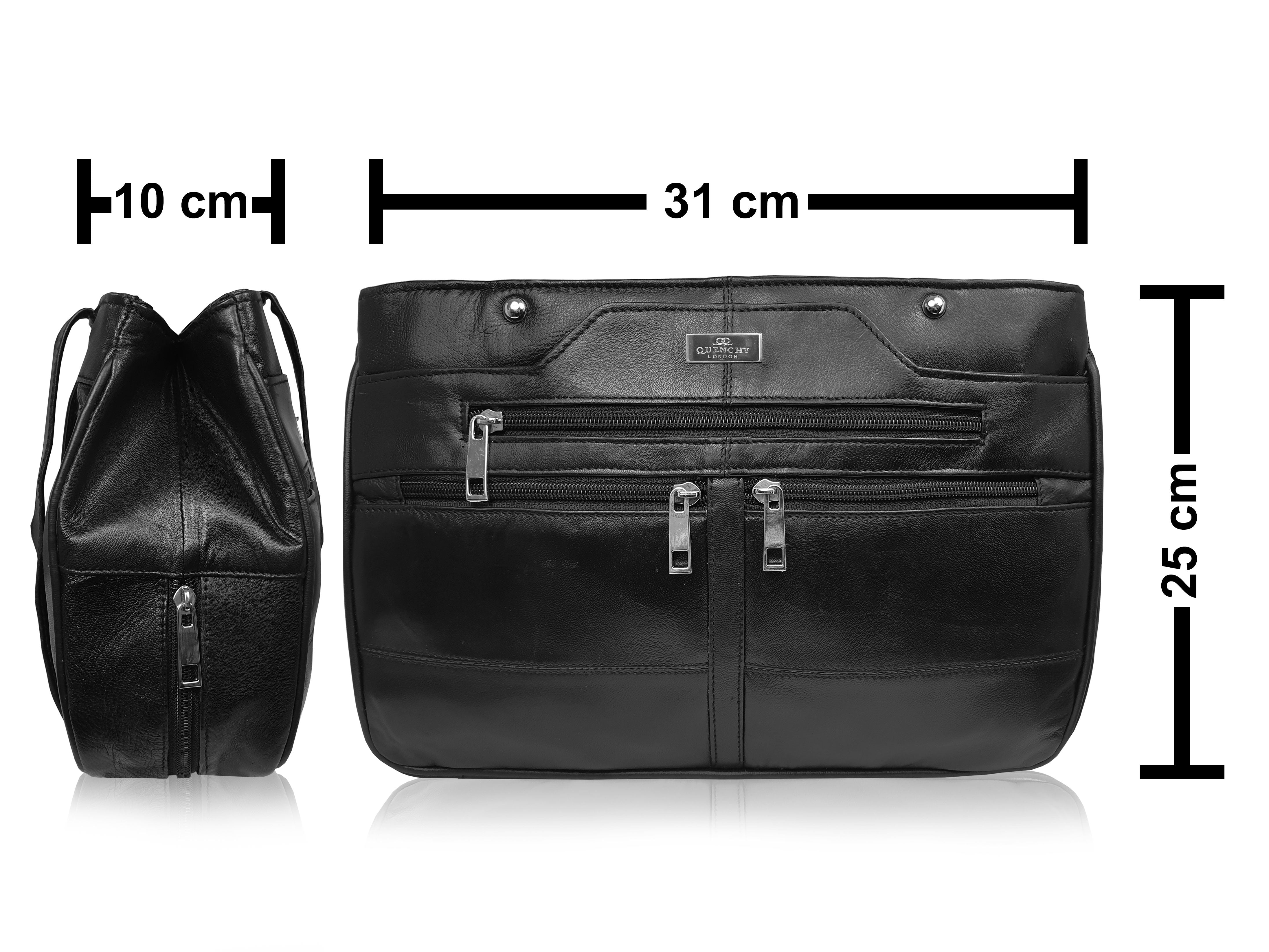Black Designer Shoulder Bag QL172Tech