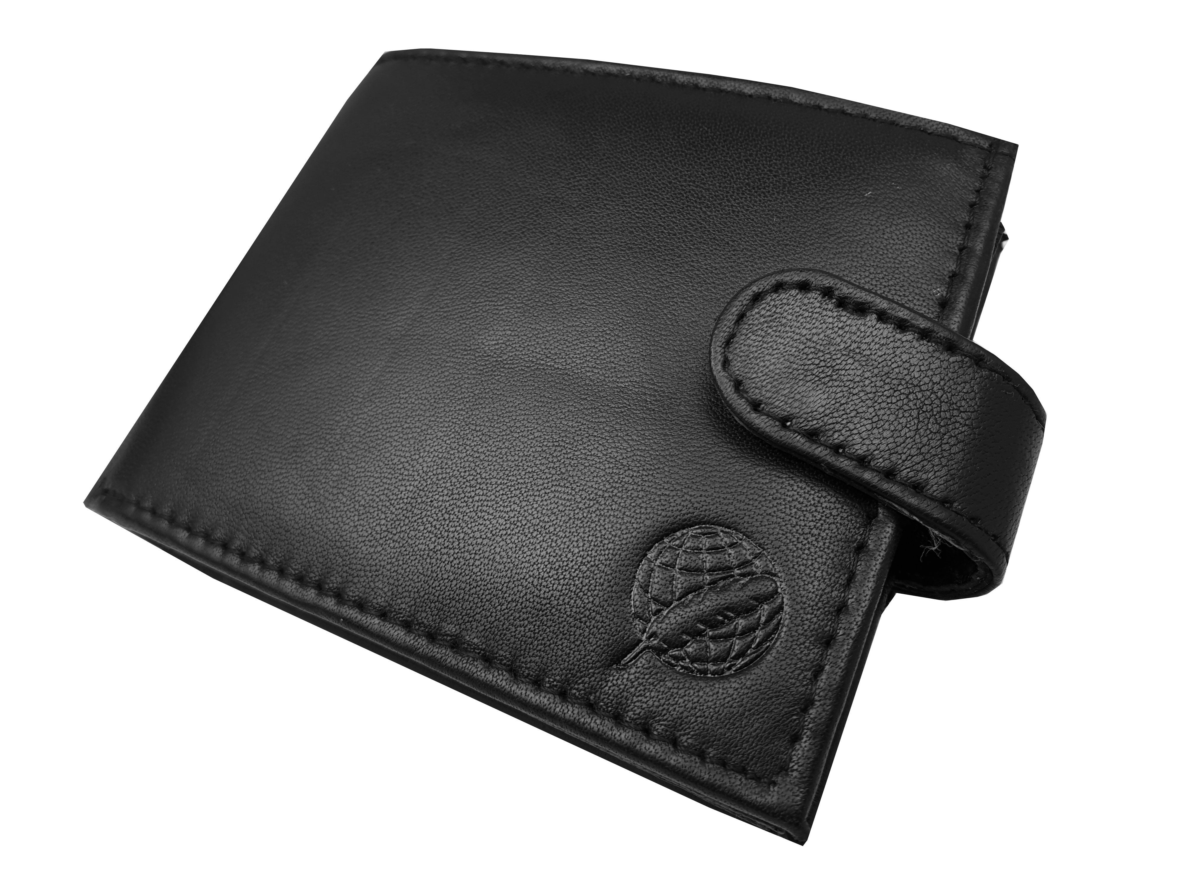 Leather Mens Designer Wallet RFID Mand Gift RL46 f
