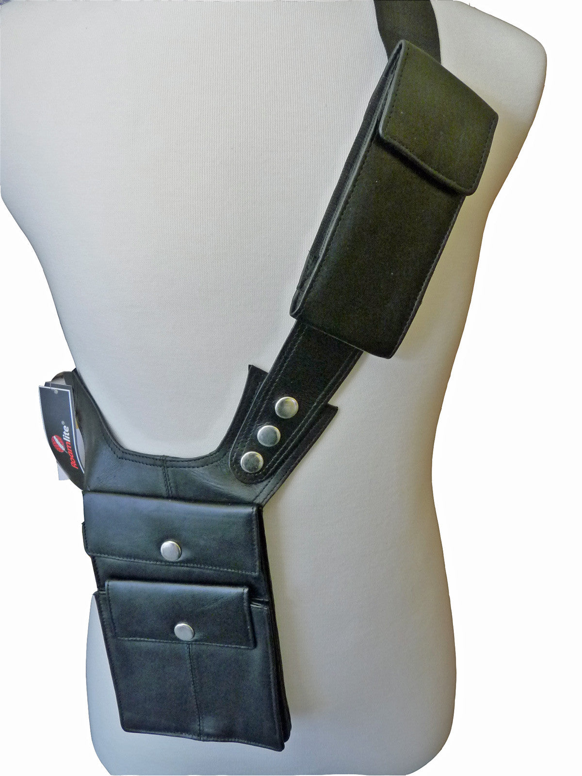Shoulder Under Arm Holster Travel Bag Black RL705 MODEL VIEW 2