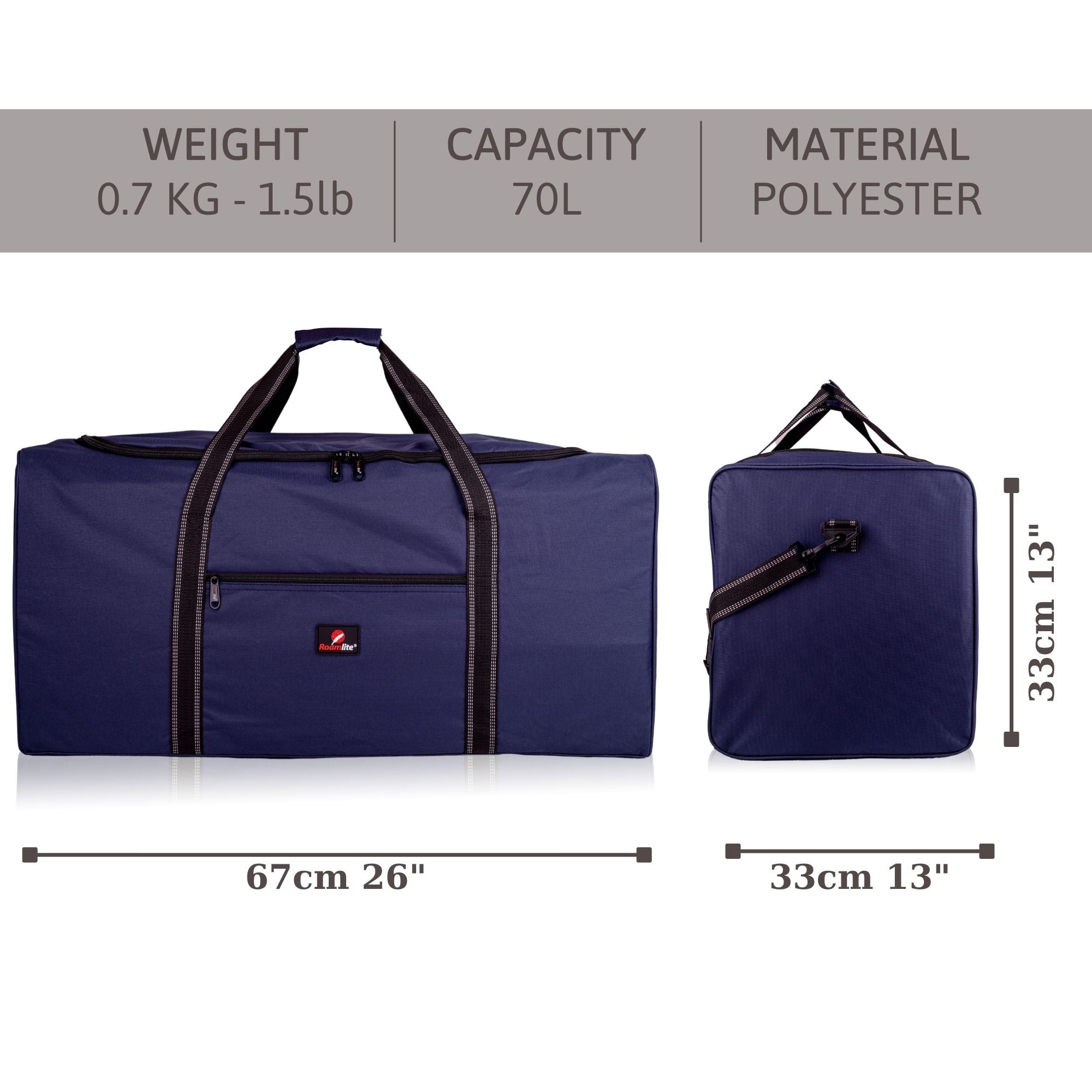 Roamlite Extra Large Size X-L Holdall - Very Big Duffle Bag RL26
