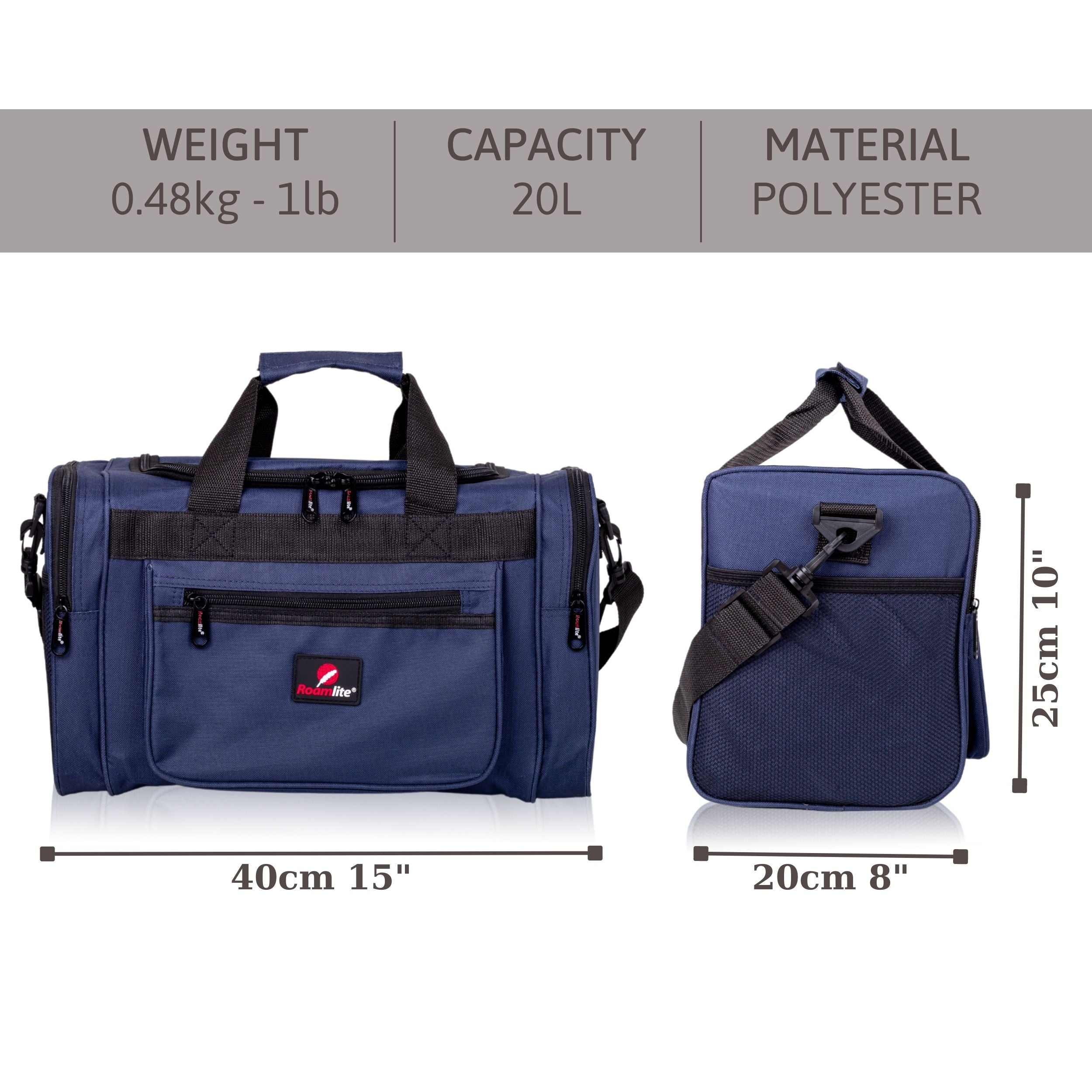 Hand Baggage Size Holdalls, Ryanair Carry on Small Travel Bags RL59